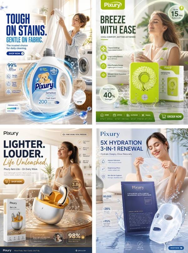 高端日用品品牌商业种草海报