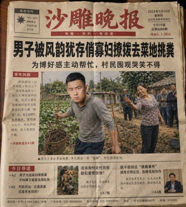 复古做旧报纸头版恶搞海报