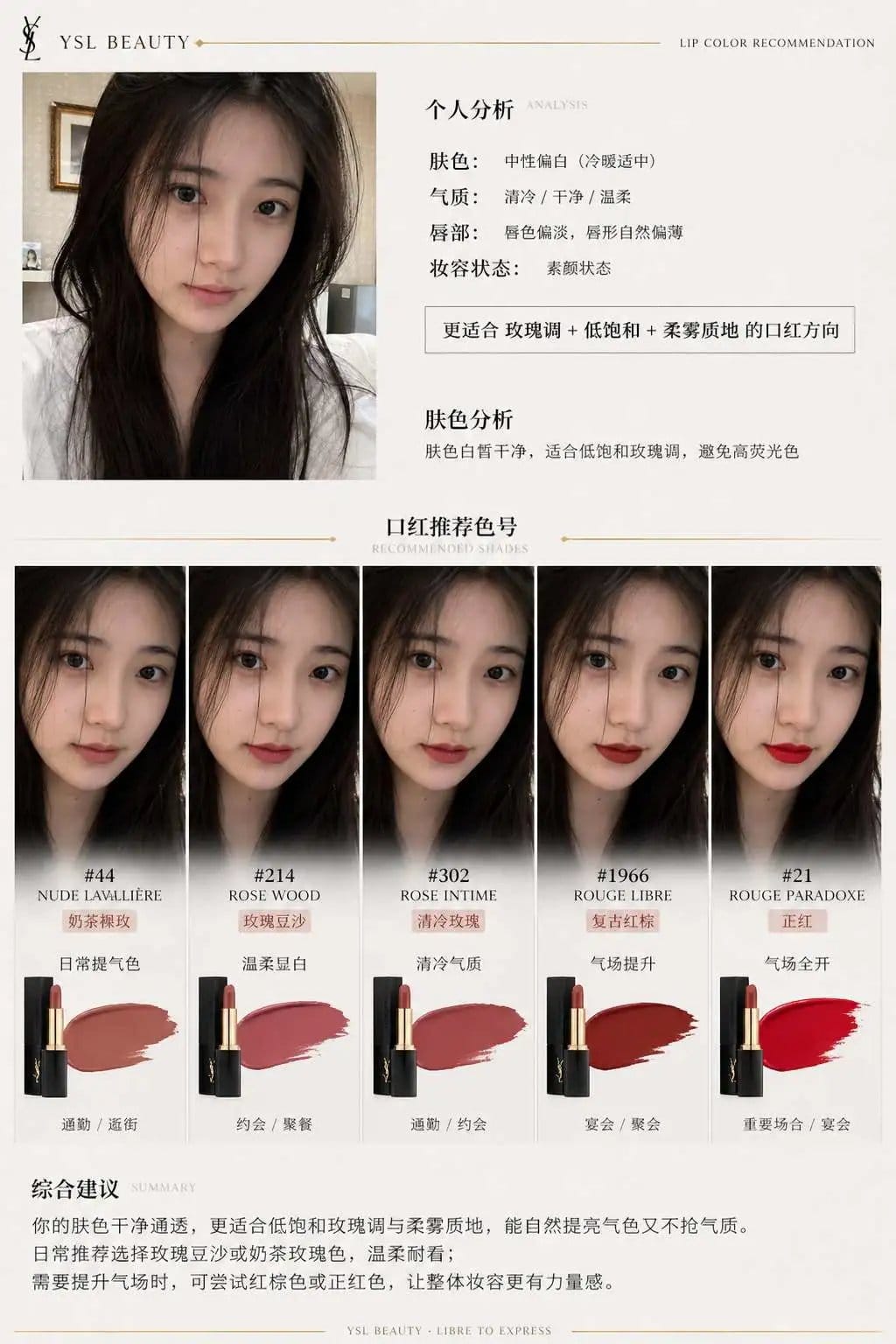 个性化美妆报告